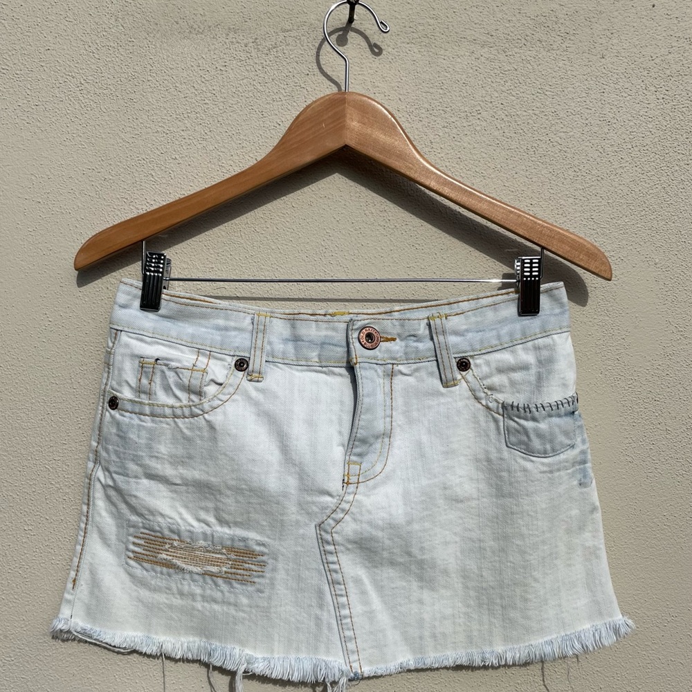 Old Navy Light Blue Mini Denim Skirt
